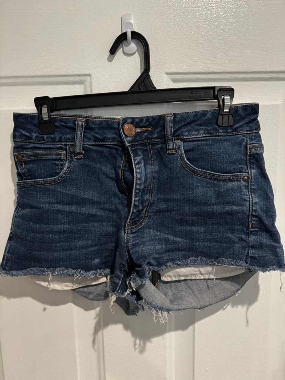 American Eagle Outfitters Dark Blue Denim Cutoff Shorts
